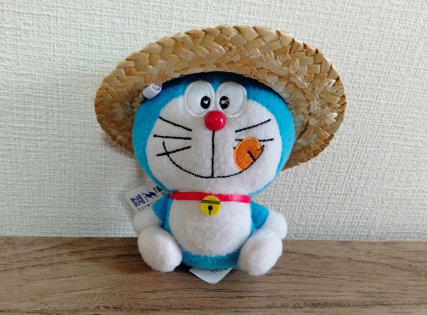 画像出所：筆者撮影（セリア、ぬい用麦わら帽子 ヲタコレ ぬい活）