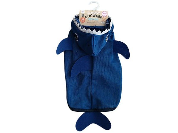 出所：ダイソー公式　ペット服（サメ、Mサイズ）