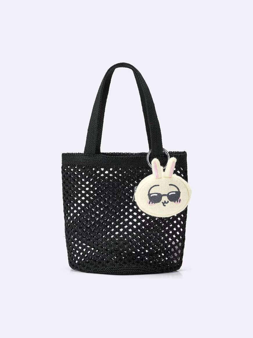 出所：GU公式　ポーチセットバッグ CHIIKAWA／カラー：09 BLACK