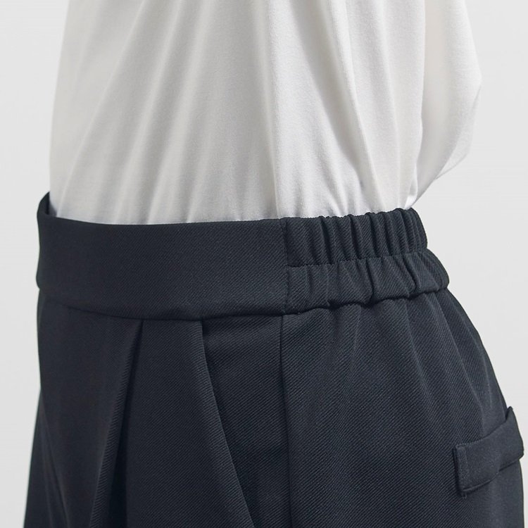 ツイルポンチタックワイドパンツ