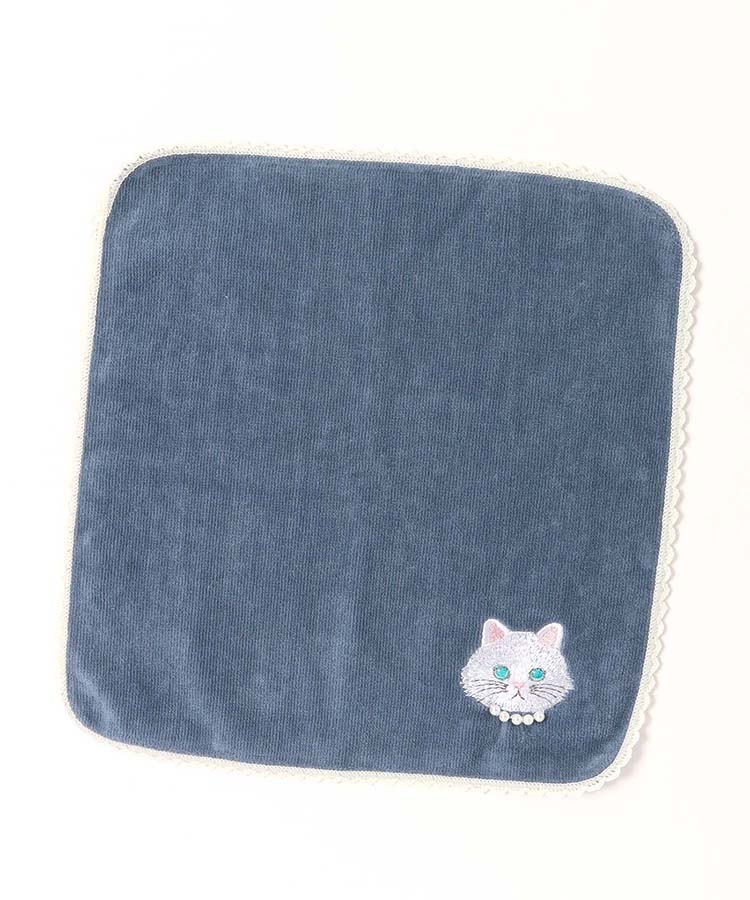 ブルーブルーエ公式 キャットパールタオルハンカチの画像