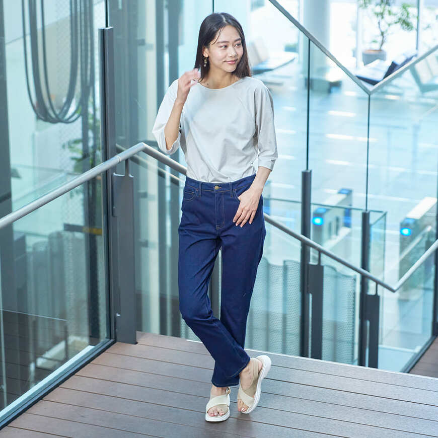 ワークマン公式　レディースソロテックス(R)使用シーンレスラグランＴシャツ