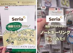 【100均DIY】韓国でバズってる！セリアの「クラフトプラバン」でノートキーリングが作れる