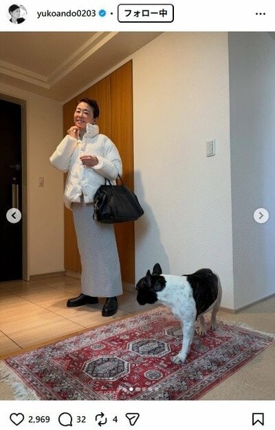 安藤優子のInstagram投稿