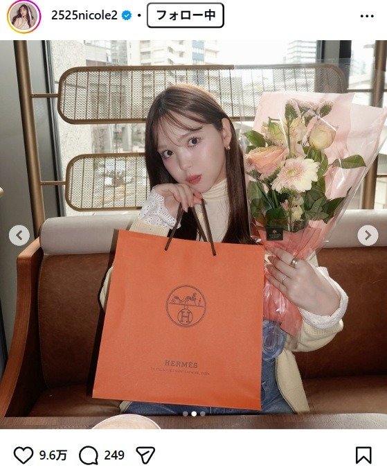 出所：藤田ニコルのInstagram（＠2525nicole2） 参照日：2026年2月17日