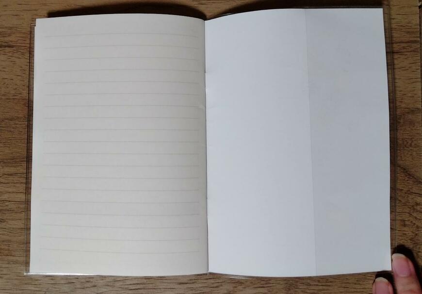 筆者撮影（セリア、B6 かんたん家計簿 ウィリアム・モリス）