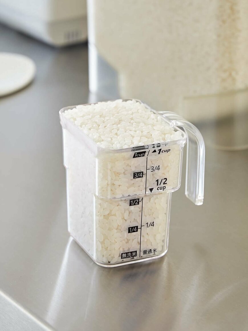 出所：山崎実業公式　密閉米びつ タワー 20kg 計量カップ付