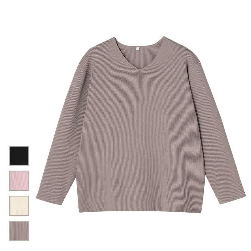 出所：ワークマン公式　レディースサーバーリブオーバーＶプルオーバー