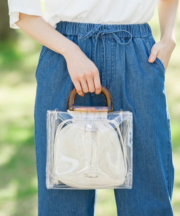 出所：ハニーズ公式通販 巾着付クリアBag