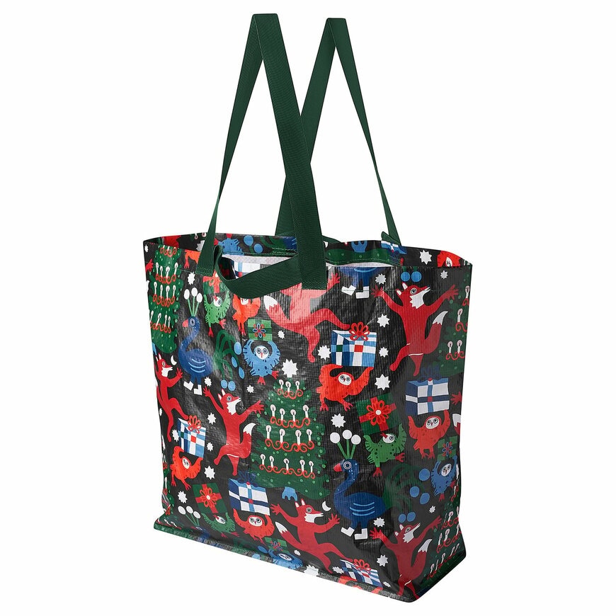 マルチカラーの模様入りキャリーバッグM（36L）