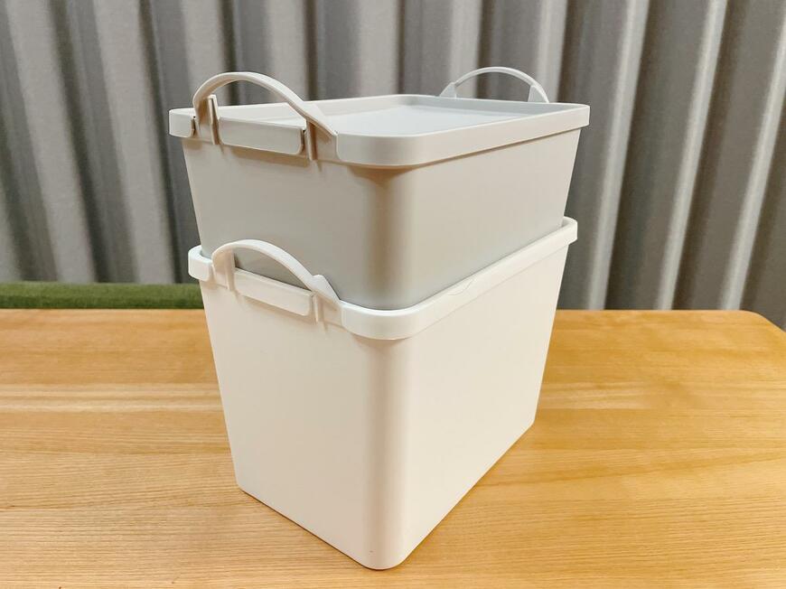 蓋付スクエア収納ボックス