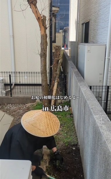 変身前の花壇