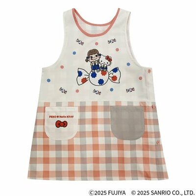ペコちゃん×キティちゃんエプロン
