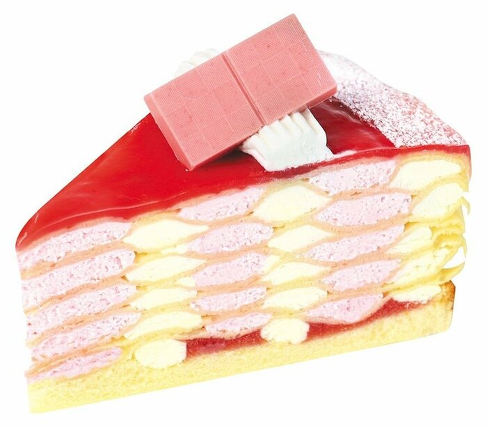 アーガイル柄が映えるミルクレープ