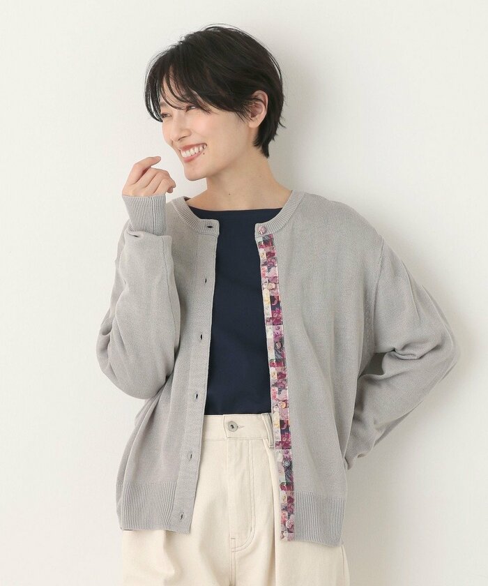 アフタヌーンティー公式 カーディガン/リバティプリント