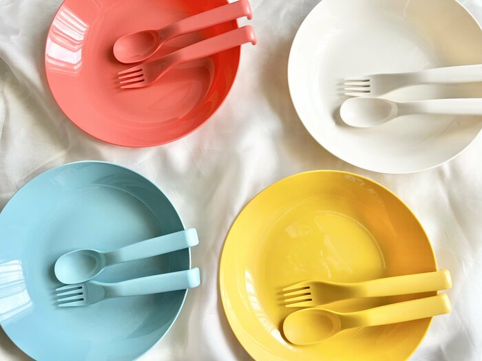 プレートとスプーン&フォーク