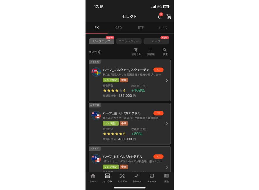 出典：トライオート取引画面
