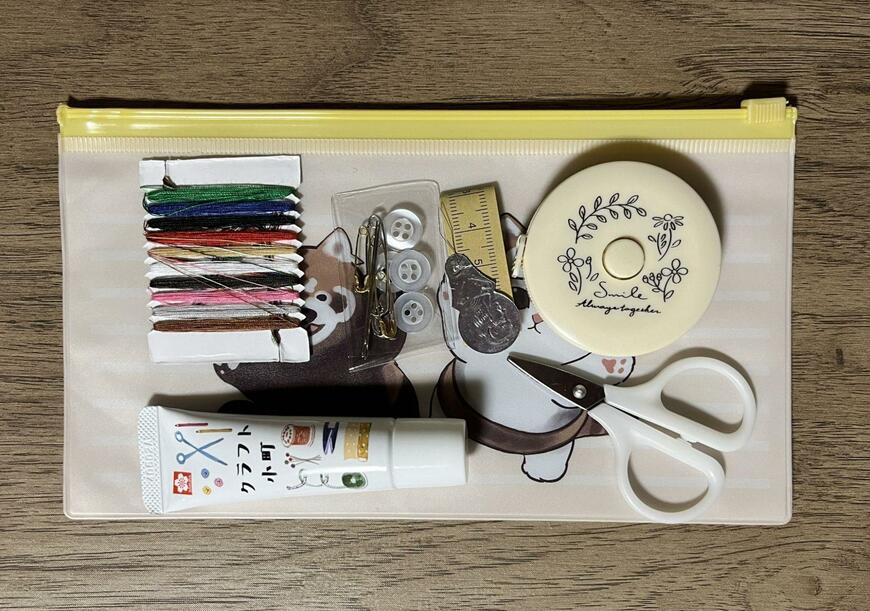 筆者撮影（セリア、mofusand スライドマルチケース）