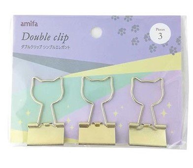 出所：公式 キャンドゥネットショップ ダブルクリップ　3P　シンプルエレガント