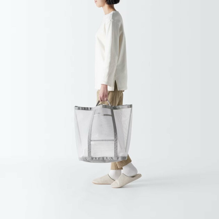 無印良品ネットストア　ナイロンメッシュランドリーバッグ　画像