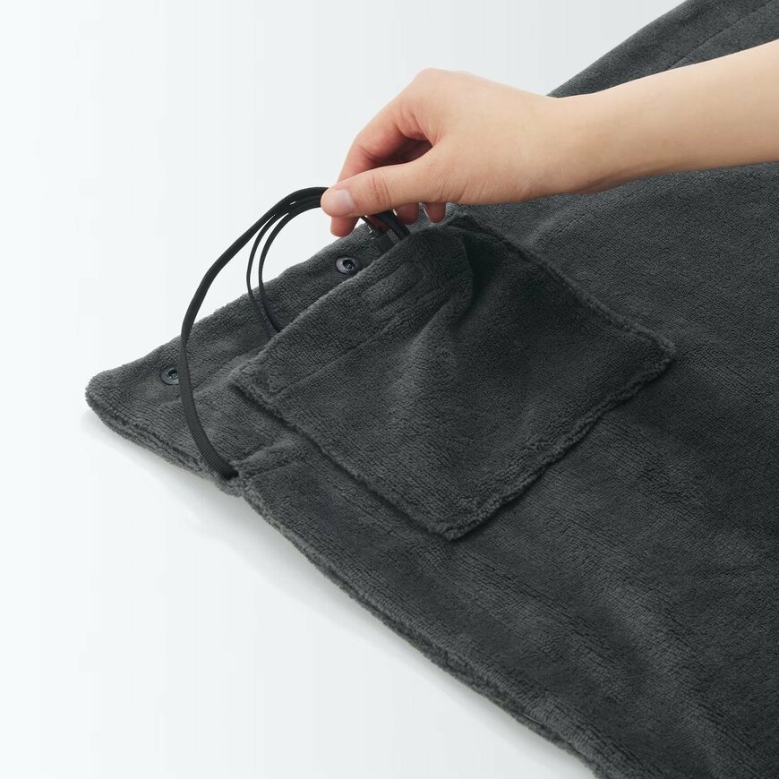 出所：無印良品公式　洗えるUSBブランケット