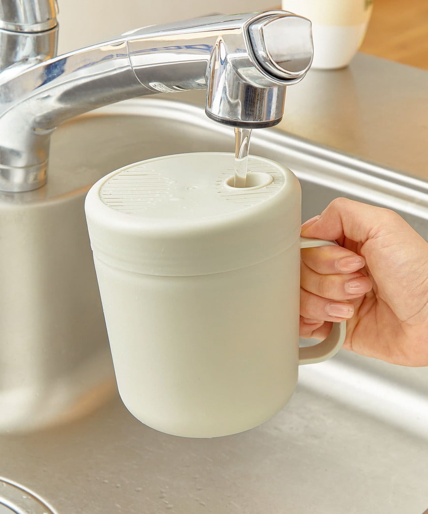 3COINS 《煮物や蒸し鶏も作れる!》一人炊き用炊飯マグ/KITINTO 画像