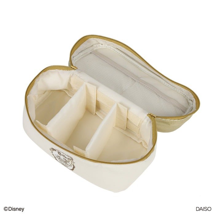 ダイソー公式　バニティポーチ、BE（美女と野獣）