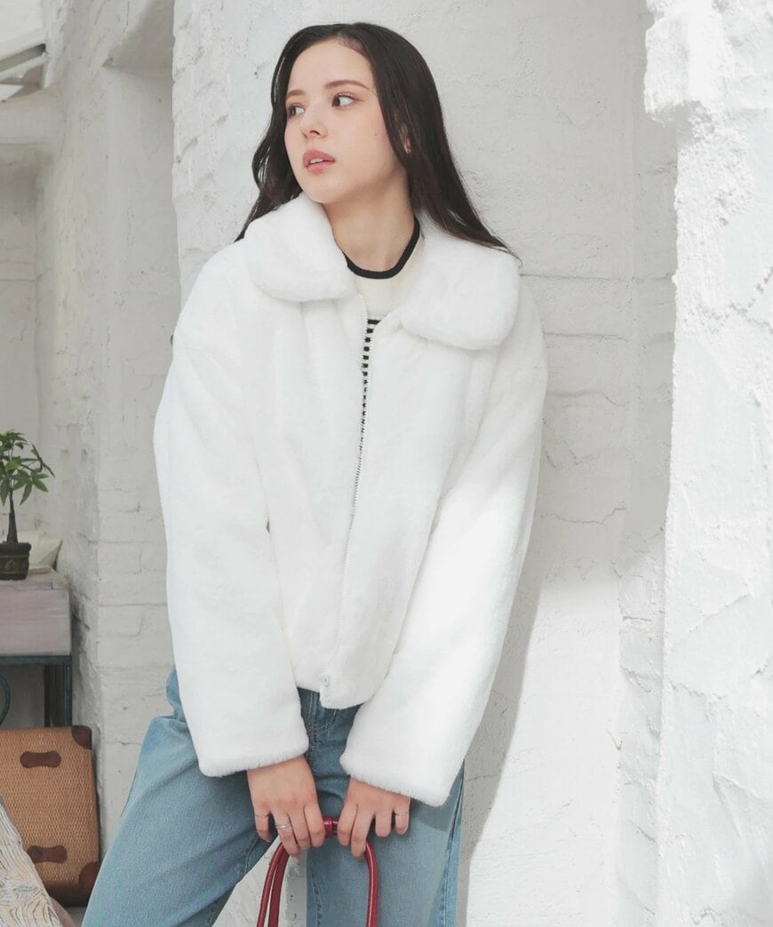 衿付ファーブルゾン