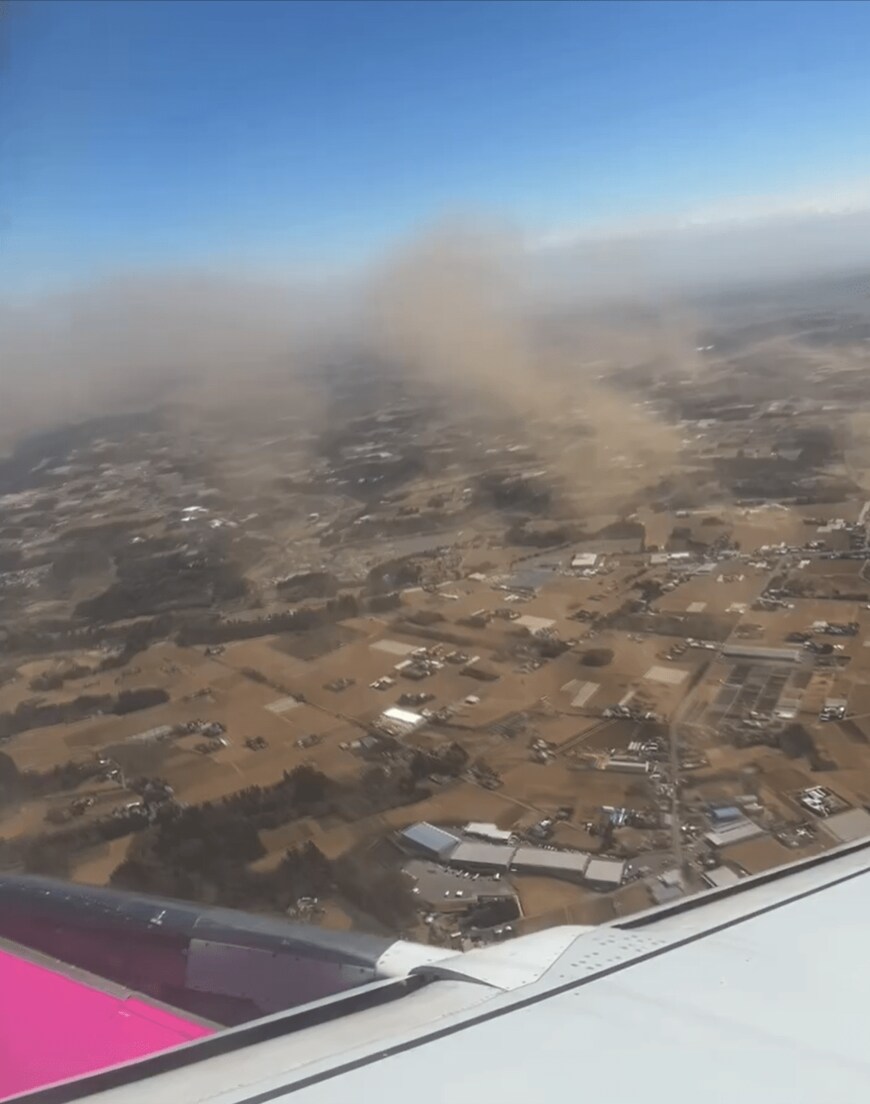 千葉県の上空の様子