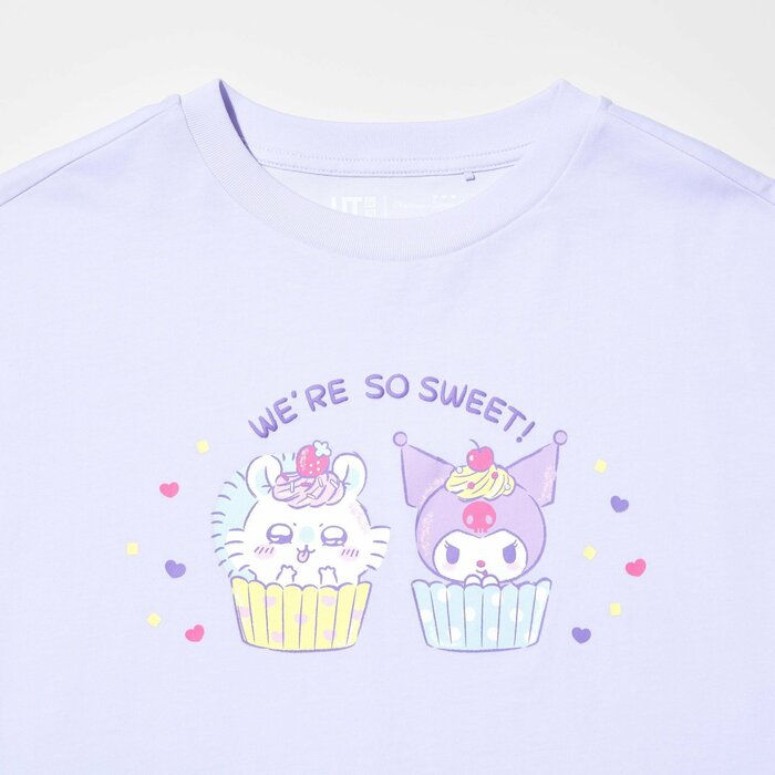 ユニクロ公式 GIRLS ちいかわ × サンリオキャラクターズ:スイーツコレクション UT(半袖)