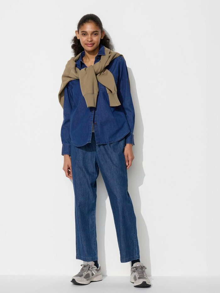 コットンリラックスアンクルパンツ