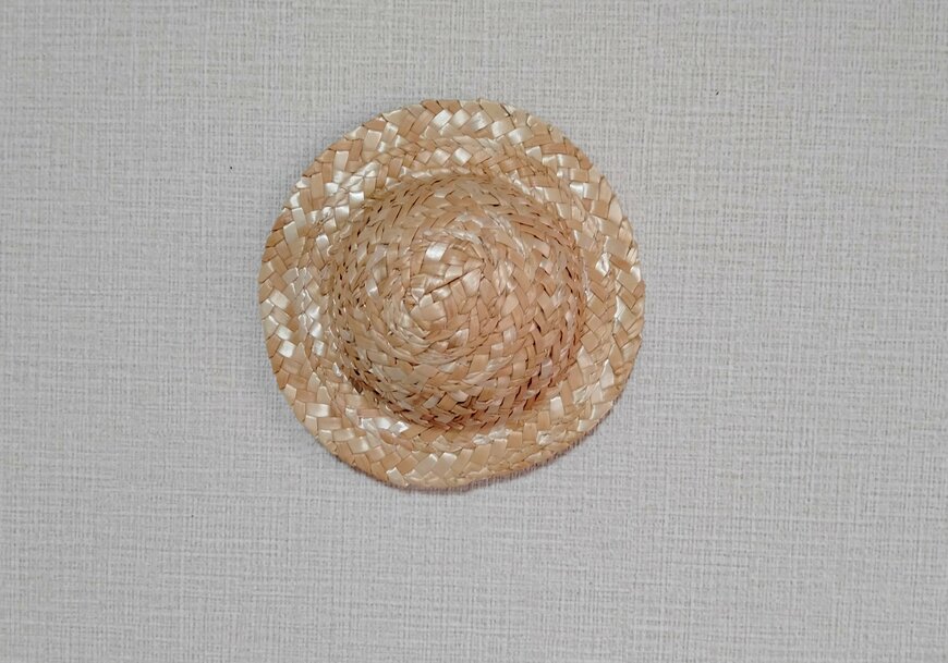 画像出所：筆者撮影（セリア、ぬい用麦わら帽子 ヲタコレ ぬい活）