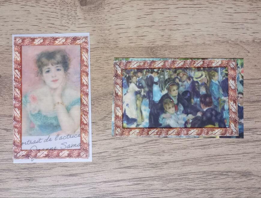 出所：筆者撮影（ダイソー、カスタムステッカーセット-ルノワール-10pieces）