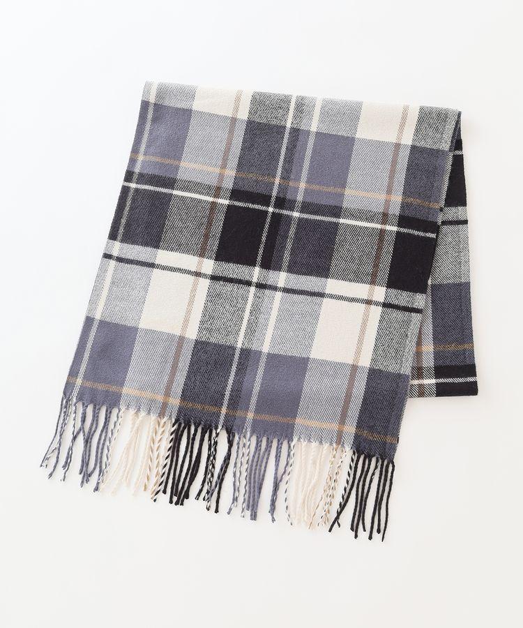 出所：ハニーズ公式通販 大チェック柄マフラー