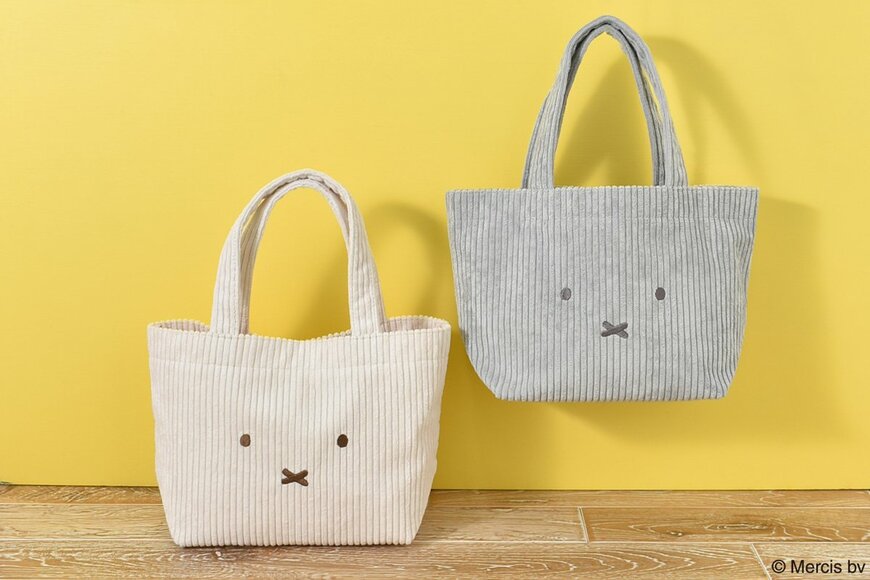 【WEB予約】miffyおかおコーデュロイトートバッグ