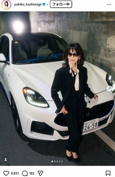 柏木由紀子のInstagram投稿