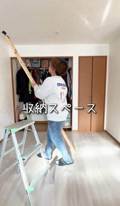 変身前のクローゼット
