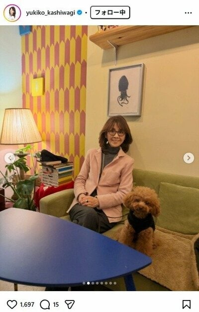 柏木由紀子のInstagram投稿