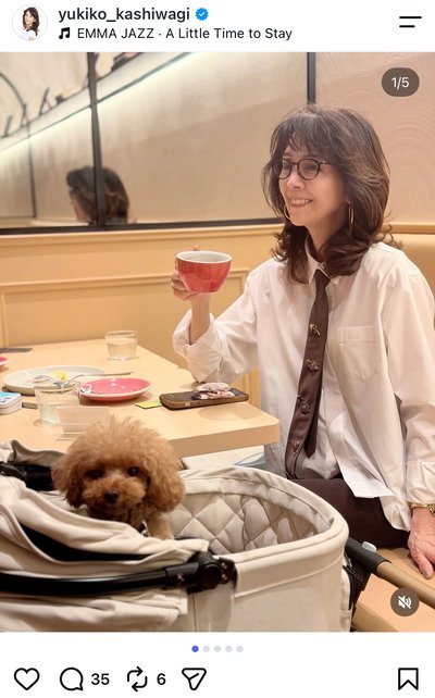 柏木由紀子のInstagram投稿