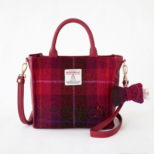 レディース ショルダーバッグ(HARRIS TWEED)(ハローキティ)