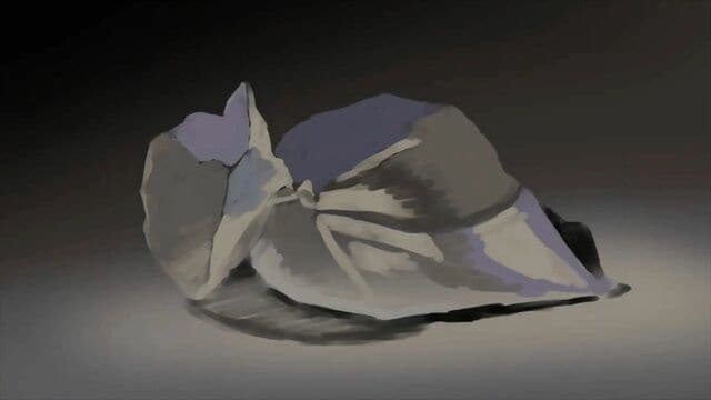 「描き始め」はシンプルだったのに…　約1時間50分後に完成した作品に「なんで透明になったの！？」