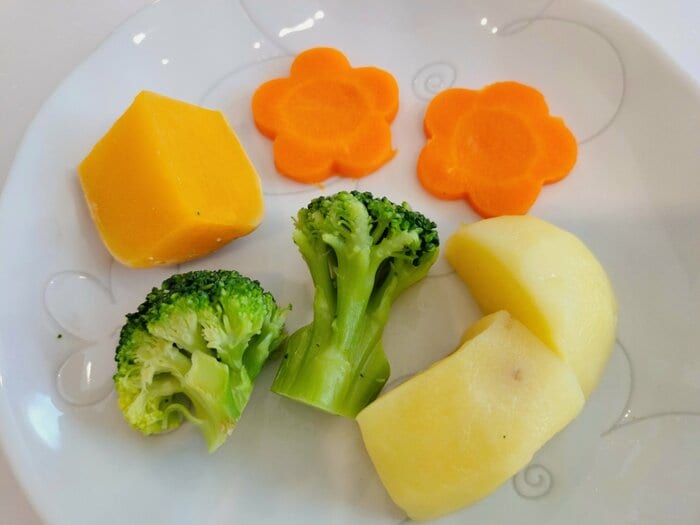 600Wで約5分加熱したあとの様子