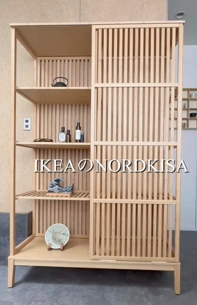 【リメイクDIY】 IKEAのワードローブ収納を〈障子紙〉でリメイク！中の収納が外から見えてしまう悩みをスッキリ解決！