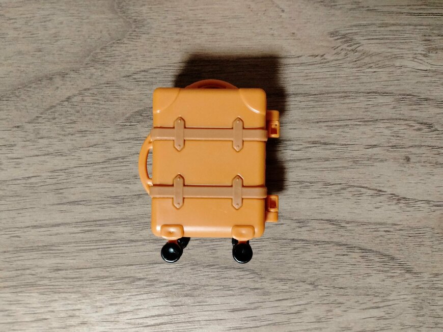 筆者撮影（セリア、ミニチュア キャリーケース）