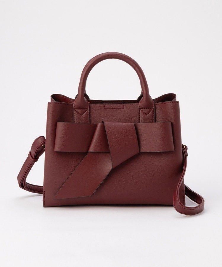 出所：ハニーズ公式　両あおりリボン風バッグ