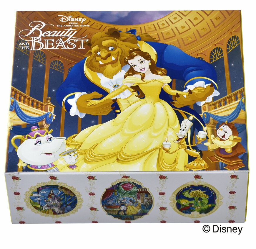 「＜美女と野獣＞コレクション」専用のボックス　©Disney