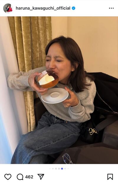 出所：川口春奈のInstagram（@ haruna_kawaguchi_official）参照日：2025年９月28日