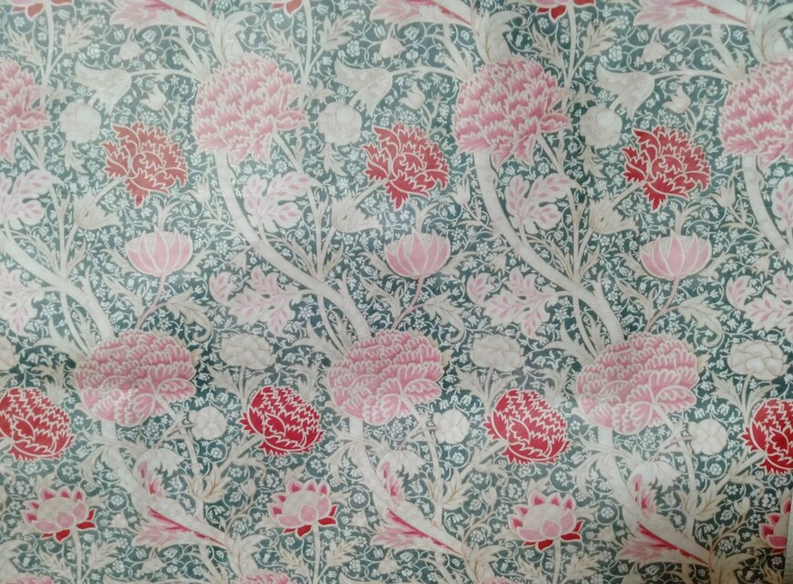 筆者撮影（セリア、割布ハンドルバッグ ウィリアム・モリス）