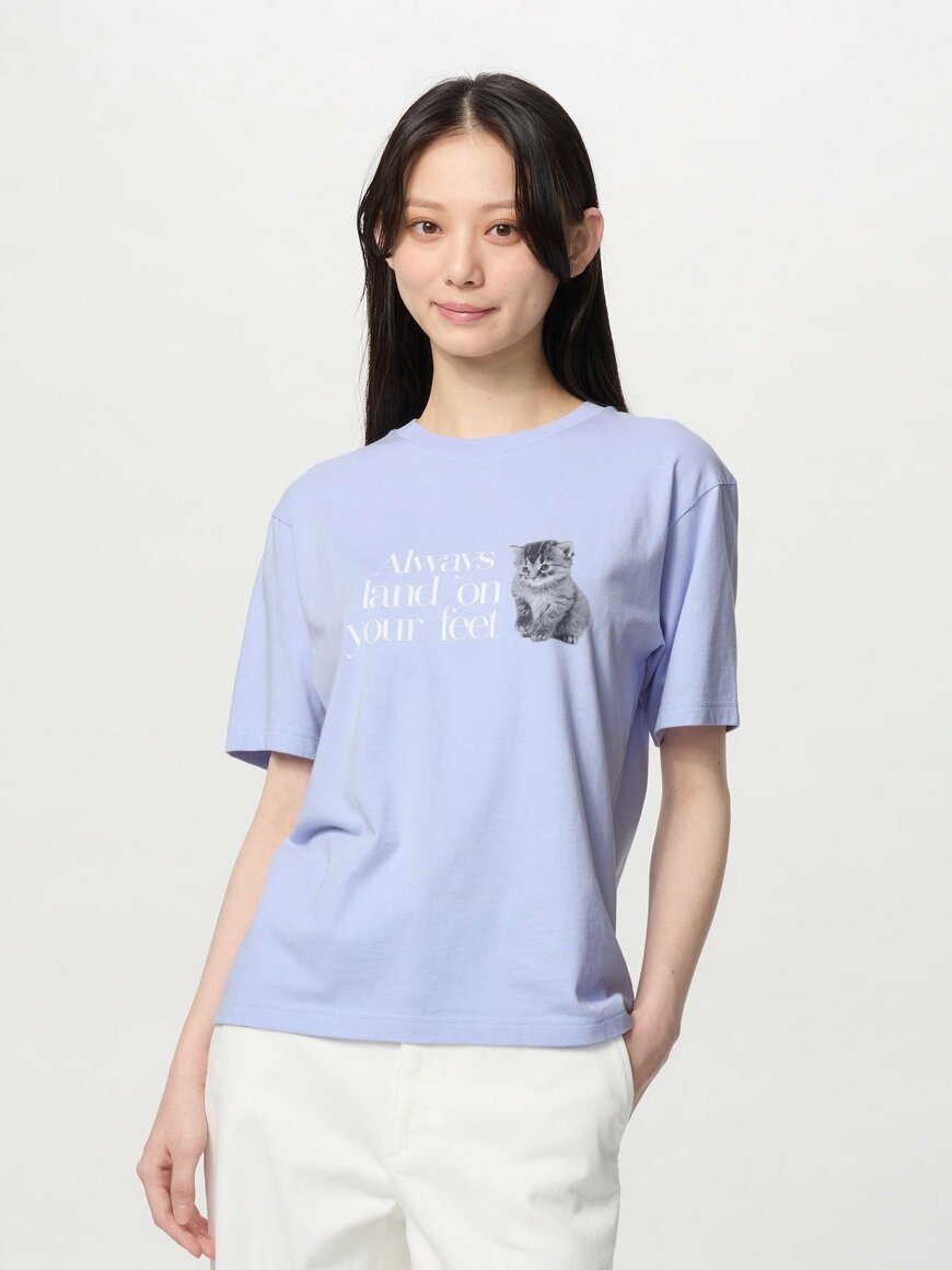 ユニクロ公式　キャット・フォトグラフ UT/リラックスフィット