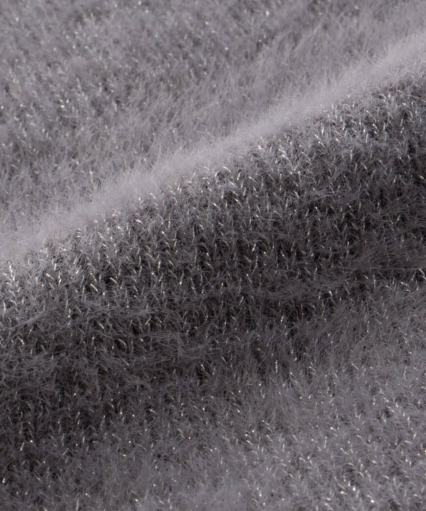 ハニーズ公式　ラメフェザークルーカーデ